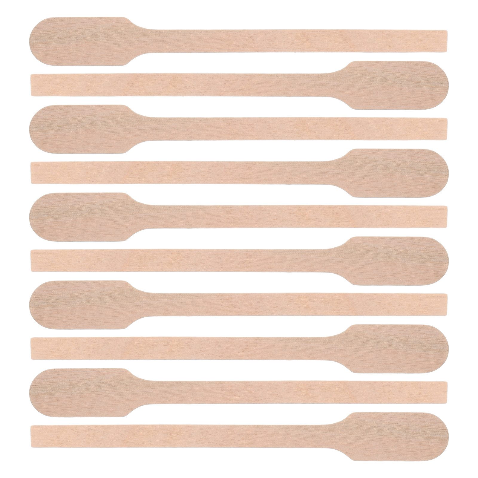 Resin Crafts Diy - 200 Stück Holz-Rührstäbchen 5 Zoll Flaches
