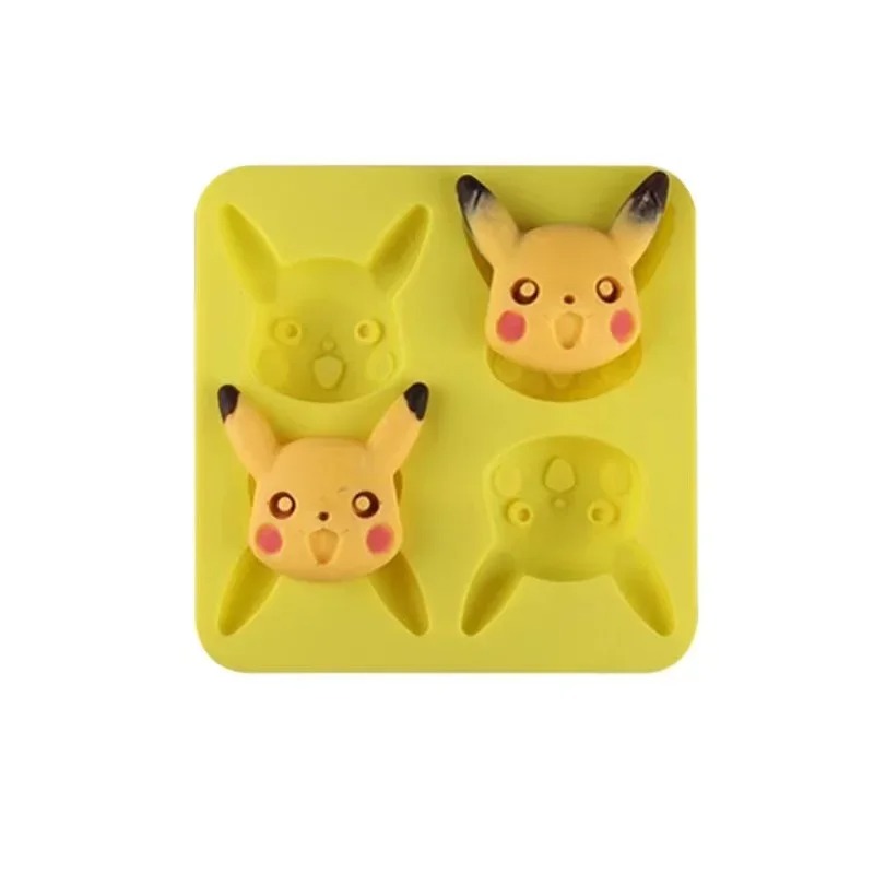 Silicone Mold Tray - Neue Pikachu Silikon-Schokoladenform Gebäck-Brot-Kuchenform Antihaft-Backform DIY